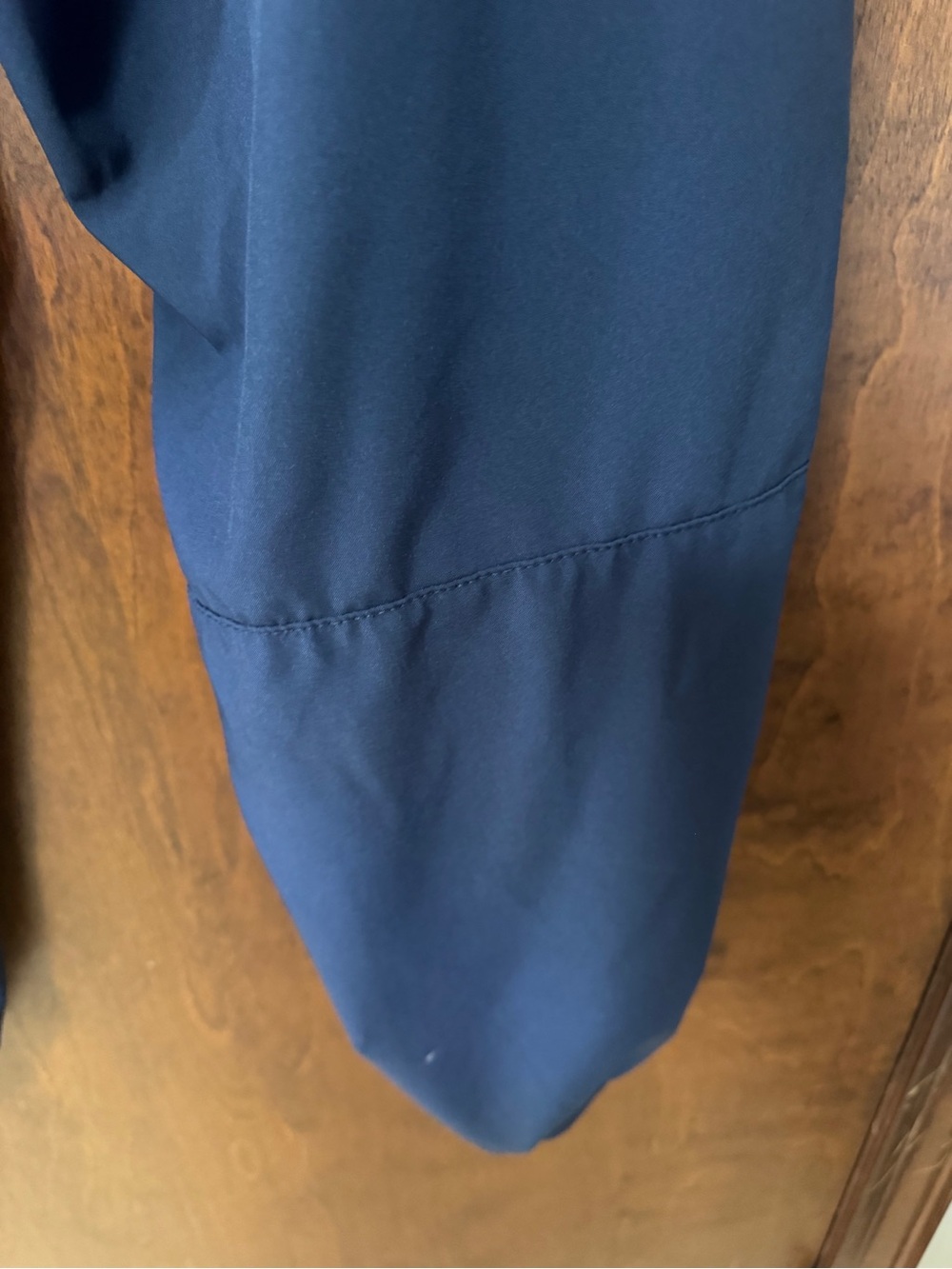 Women's Navy Drawstring Scrub Joggers with Side Pockets - Picture 8 of 8